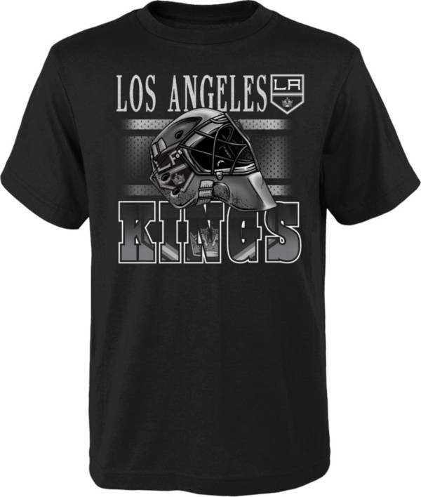 NHL Youth Los Angeles Kings Helmet Head Black T-Shirt