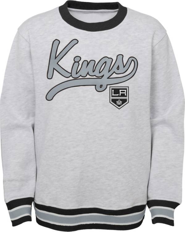 NHL Youth Los Angeles Kings Legends Heather Grey Pullover Sweatshirt