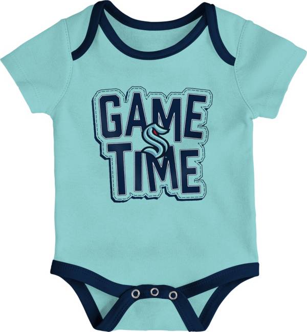 NHL Infant Seattle Kraken Game Time Onesie Set