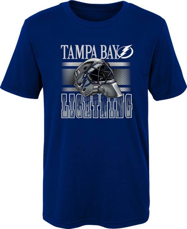 NHL Youth Tampa Bay Lightning Helmet Head Royal T-Shirt