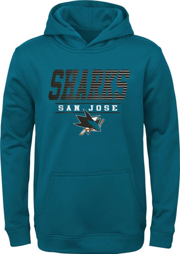 NHL Youth San Jose Sharks Winning Streak Teal Pullover Hoodie