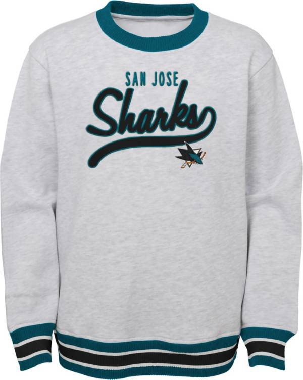 NHL Youth San Jose Sharks Legends Heather Grey Pullover Sweatshirt