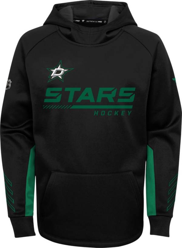 NHL Youth Dallas Stars Authentic Pro Black Pullover Hoodie