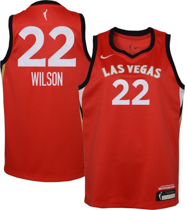 Nike Youth Las Vegas Aces A'ja Wilson Replica Explorer Jersey