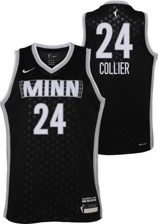 Nike Youth Minnesota Lynx Napheesa Collier #24 Black Replica Jersey