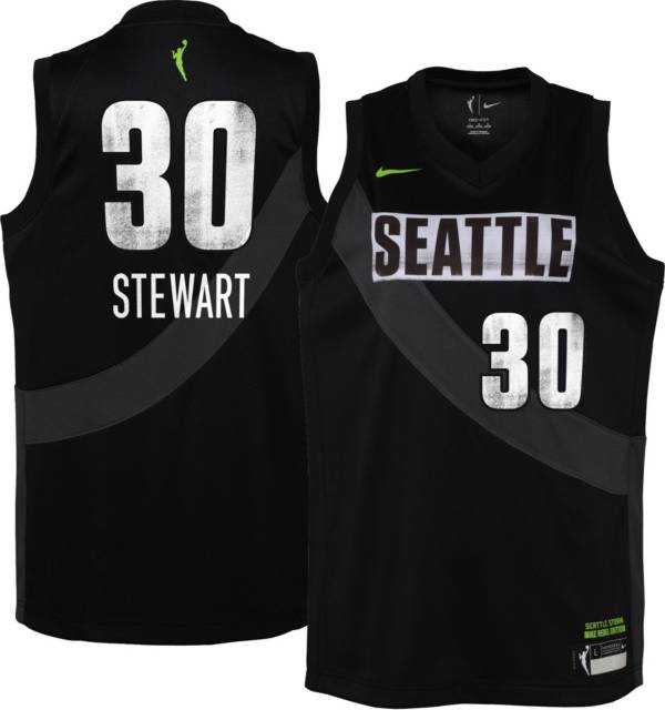 Nike Youth Seattle Storm Breanna Stewart Black Replica Rebel Jersey