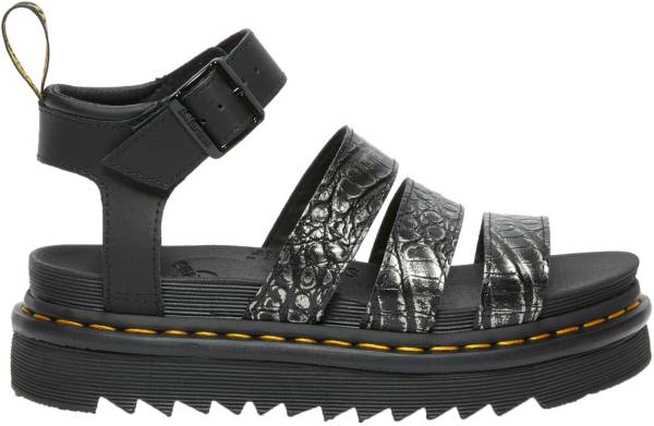 Dr. Martens Women's Blaire Wild Croc Platform Sandals