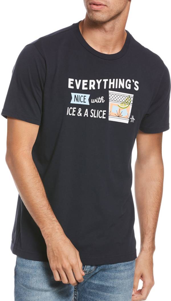 Original Penguin Men's Ice & A Slice Short Sleeve T-Shirt