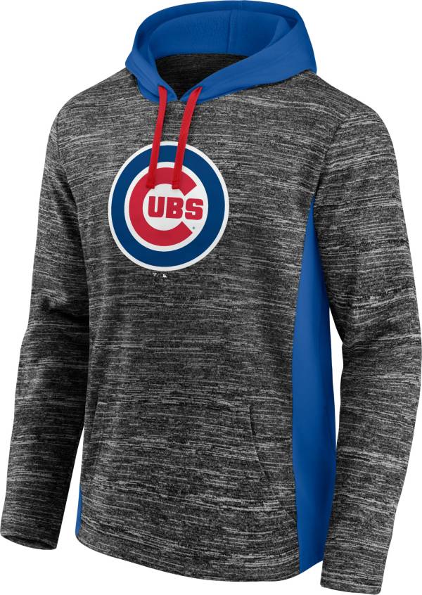 MLB Men's Chicago Cubs Grey Instant Replay Pullover Hoodie