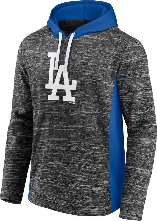 MLB Men's Los Angeles Dodgers Charcoal Instant Replay Pullover Hoodie