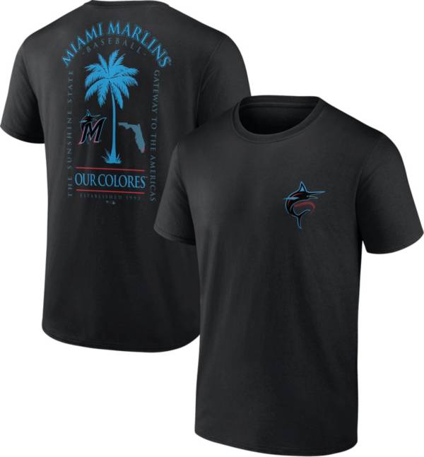 MLB Men's Miami Marlins Black Bring It T-Shirt