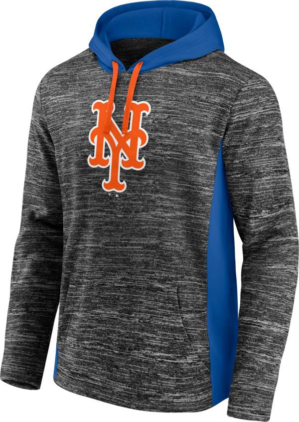 MLB Men's New York Mets Grey Instant Replay Pullover Hoodie