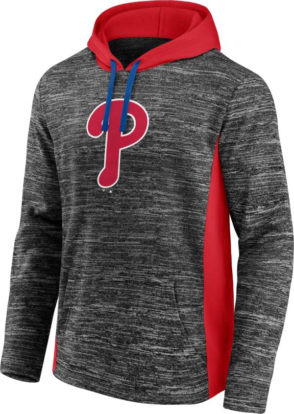 MLB Men's Philadelphia Phillies Grey Instant Replay Pullover Hoodie