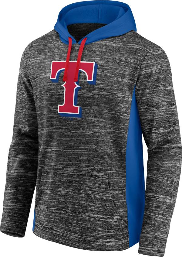 MLB Men's Texas Rangers Grey Instant Replay Pullover Hoodie
