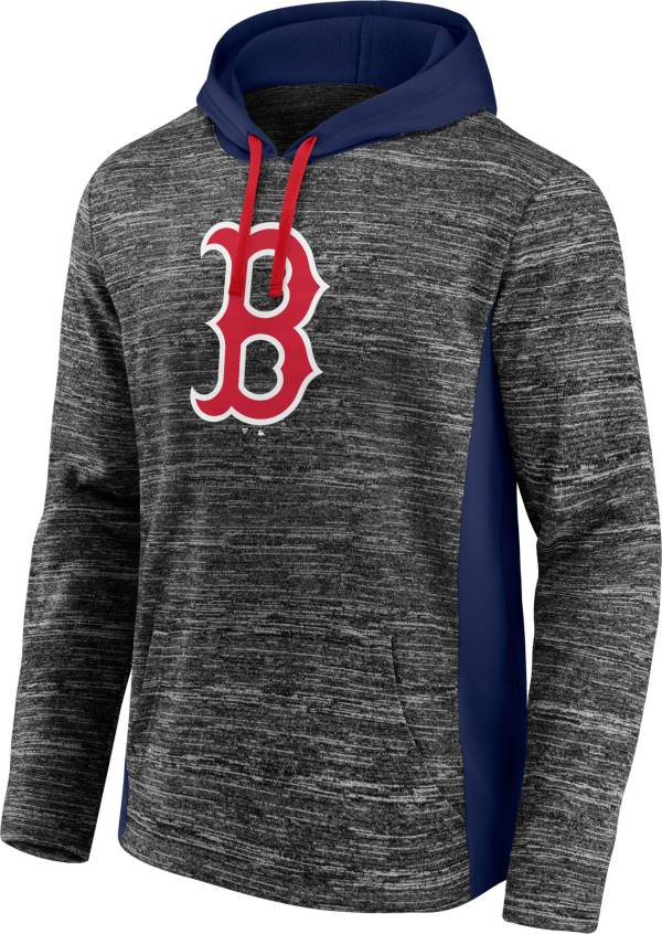 MLB Men's Boston Red Sox Charcoal Instant Replay Pullover Hoodie