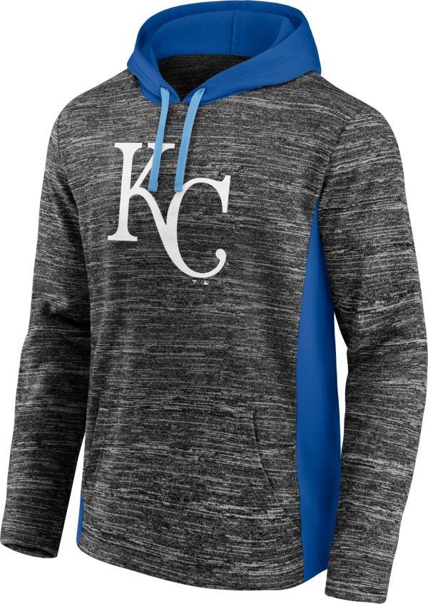 MLB Men's Kansas City Royals Grey Instant Replay Pullover Hoodie