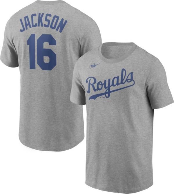 MLB Men's Kansas City Royals Bo Jackson #16 Grey T-Shirt product image