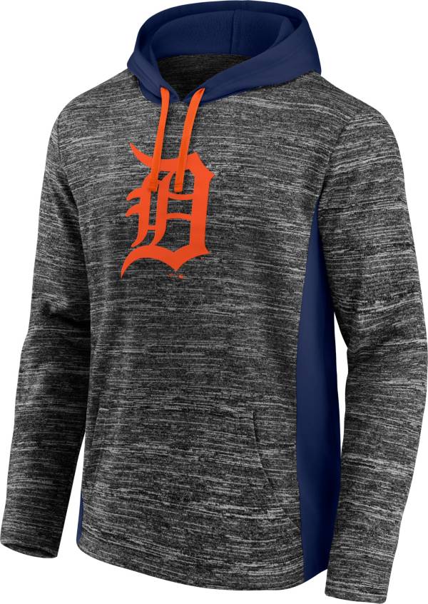 MLB Men's Detroit Tigers Grey Instant Replay Pullover Hoodie