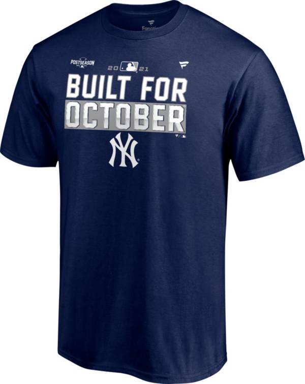 MLB Men's New York Yankees 2021 Postseason Locker Room 'Built for October' T-Shirt