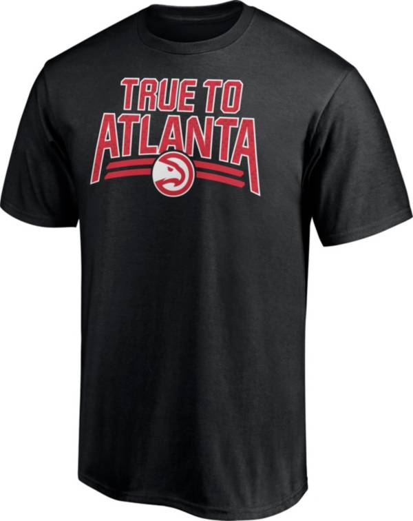 NBA Men's Atlanta Hawks Black Cotton T-Shirt