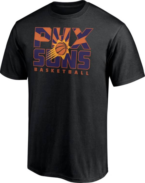 NBA Men's Phoenix Suns Black Cotton T-Shirt