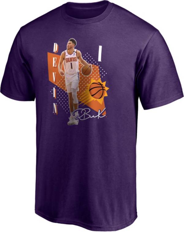 NBA Men's Phoenix Suns Devin Booker #1 Purple T-Shirt