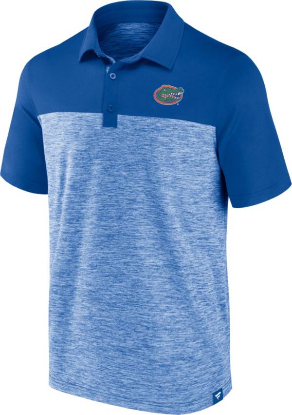 NCAA Men's Florida Gators Blue Iconic Brushed Poly Polo