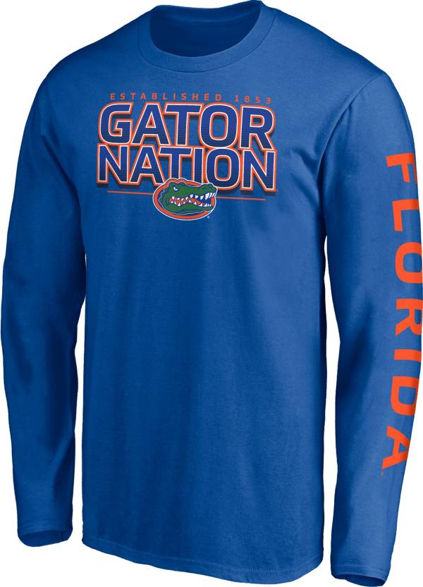 NCAA Men's Florida Gators Blue Long Sleeve T-Shirt