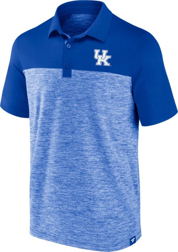 NCAA Men's Kentucky Wildcats Blue Iconic Brushed Poly Polo