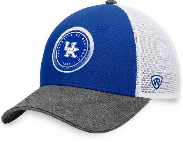 Top of the World Men's Kentucky Wildcats Blue/White Iconic Adjustable Trucker Hat