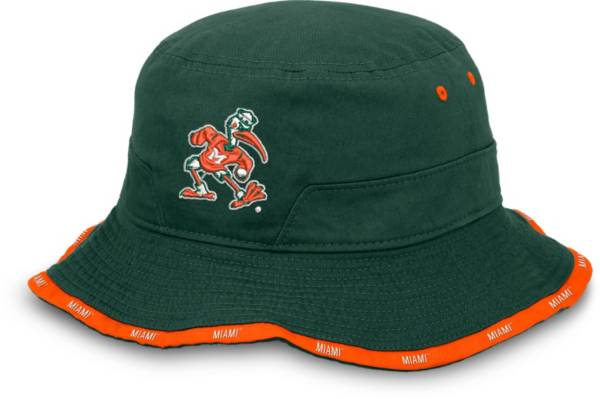 Top of the World Men's Miami Hurricanes Green Iconic Bucket Hat