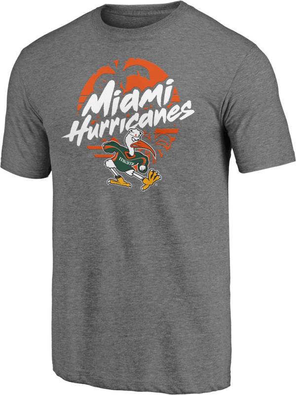 NCAA Men's Miami Hurricanes Grey T-Shirt