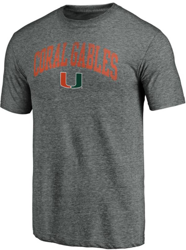 NCAA Men's Miami Hurricanes Grey T-Shirt
