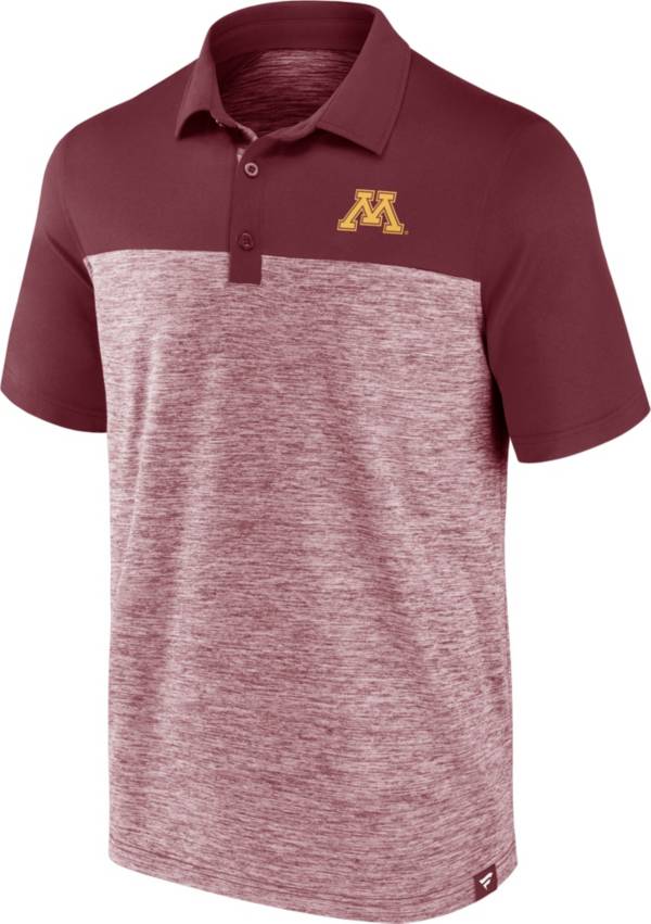 NCAA Men's Minnesota Golden Gophers Maroon Iconic Brushed Poly Polo product image
