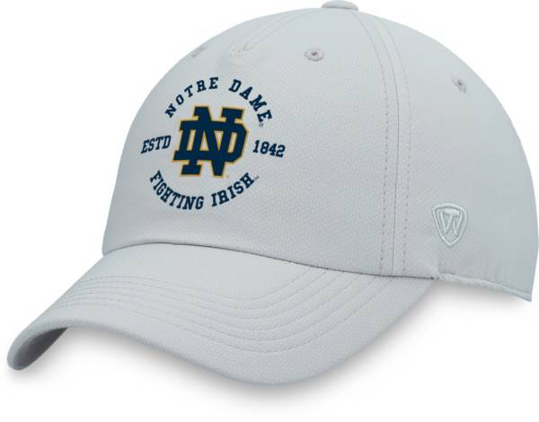 Top of the World Men's Notre Dame Fighting Irish Grey Goals Adjustable Hat