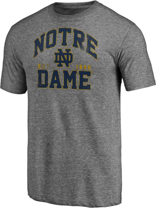 NCAA Men's Notre Dame Fighting Irish Grey Tri-Blend Winners Podium T-Shirt