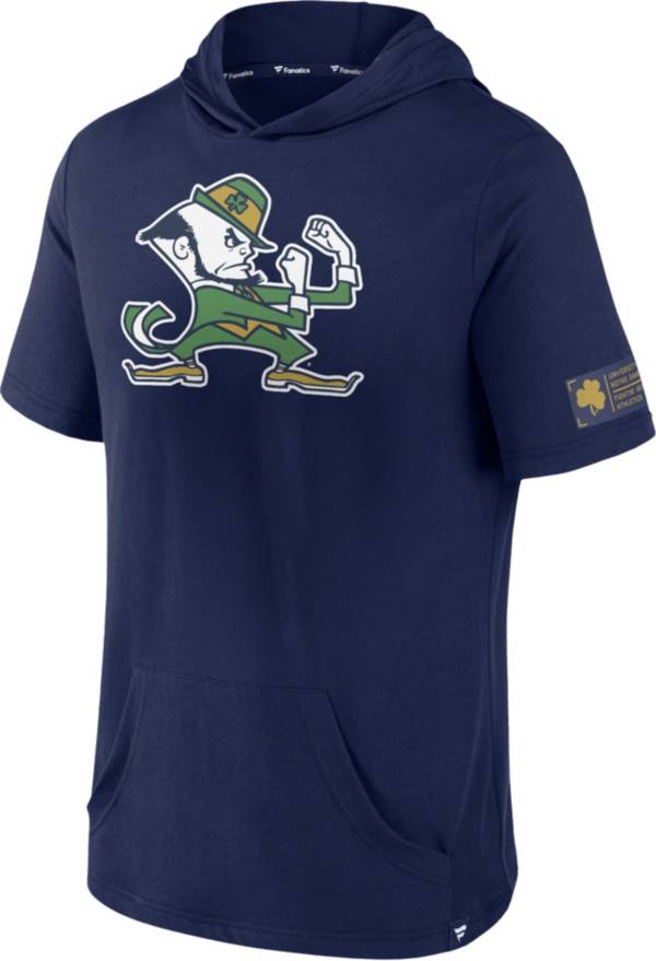 NCAA Men's Notre Dame Fighting Irish Navy Lightweight Hooded Pullover T-Shirt