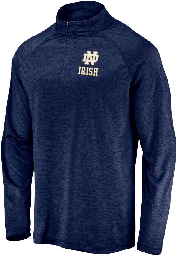 NCAA Men's Notre Dame Fighting Irish Navy Quarter-Zip Pullover Shirt