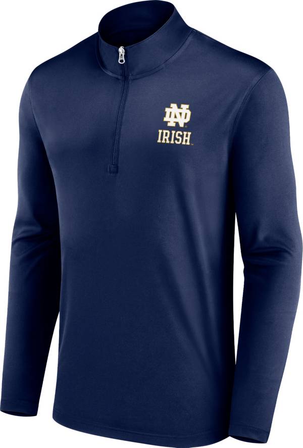 NCAA Men's Notre Dame Fighting Irish Navy Quarter-Zip Pullover Shirt