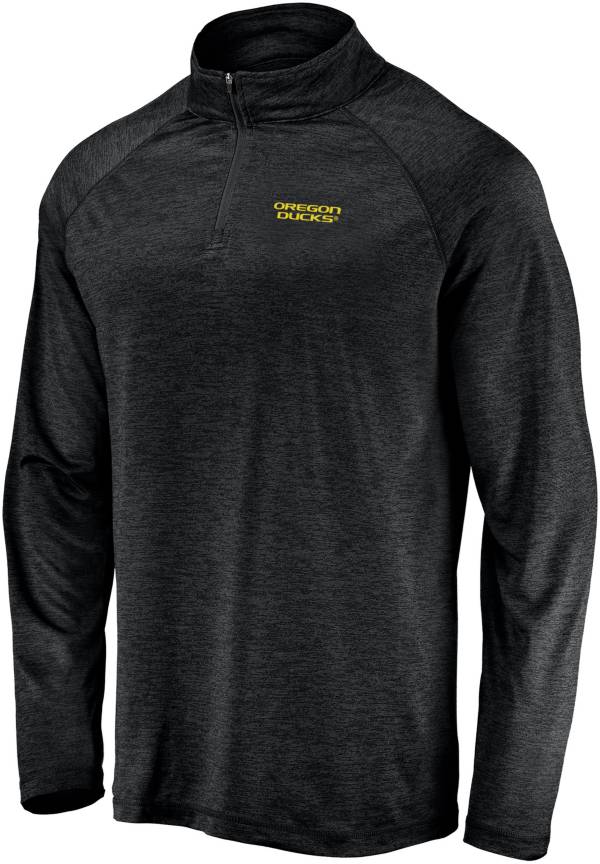 NCAA Men's Oregon Ducks Black Quarter-Zip Pullover Shirt