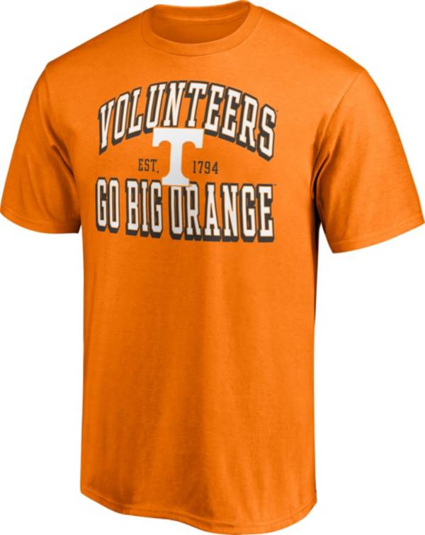 NCAA Men's Tennessee Volunteers Tennessee Orange Cotton T-Shirt