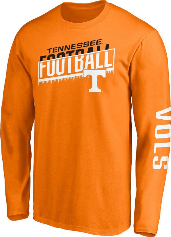 NCAA Men's Tennessee Volunteers Tennessee Orange Long Sleeve Football T-Shirt