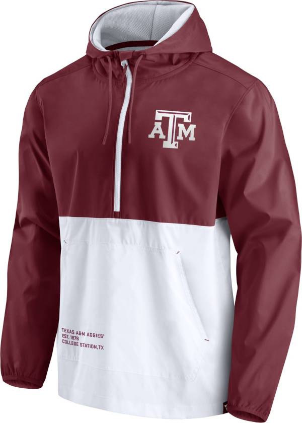 NCAA Men's Texas A&M Aggies Maroon Quarter-Zip Pullover Anorak