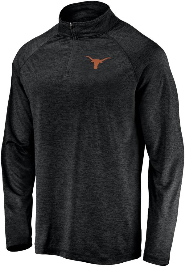 NCAA Men's Texas Longhorns Black Quarter-Zip Pullover Shirt