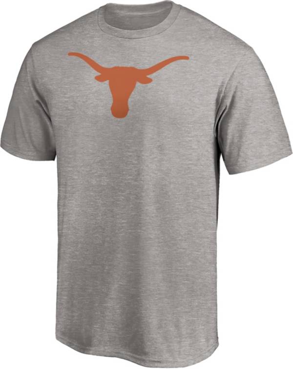 NCAA Men's Texas Longhorns Grey Cotton T-Shirt