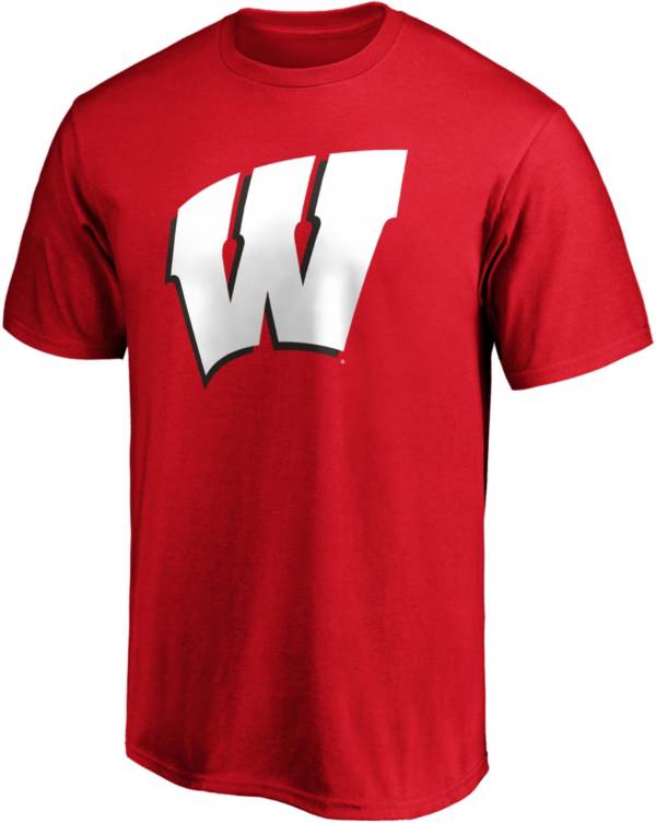 NCAA Men's Wisconsin Badgers Red Cotton T-Shirt