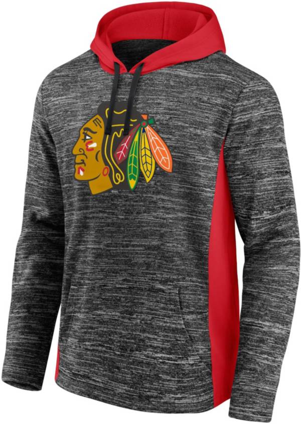 NHL Chicago Blackhawks Chiller Charcoal Pullover Hoodie