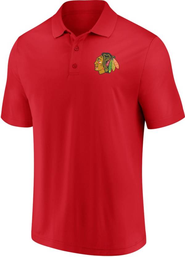 NHL Chicago Blackhawks Team Red Polo