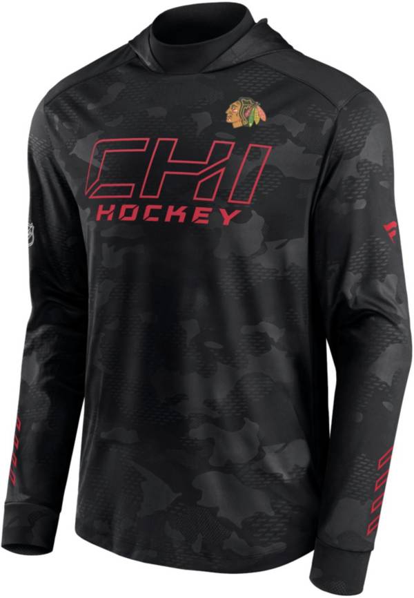 NHL Chicago Blackhawks Authentic Pro Black Pullover Hoodie product image