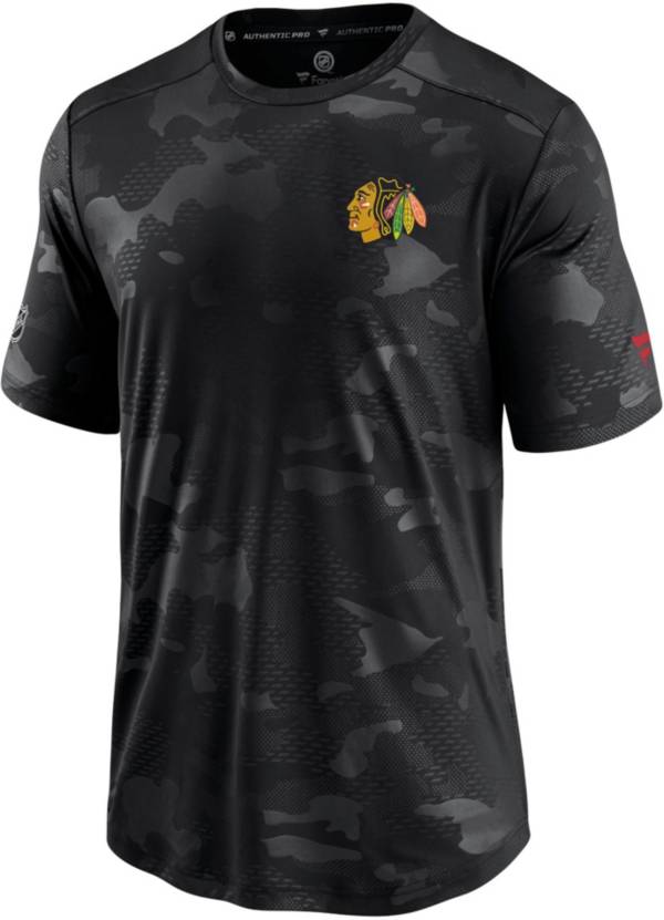 NHL Chicago Blackhawks Authentic Pro Locker Room Camo T-Shirt